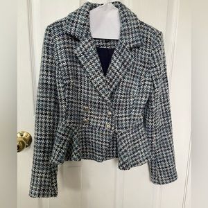 NWOT cropped peplum blazer - XS